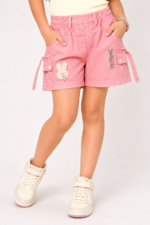 Girls 3-Piece Cotton Co-Ord Set with Striped Shirt - Image 3